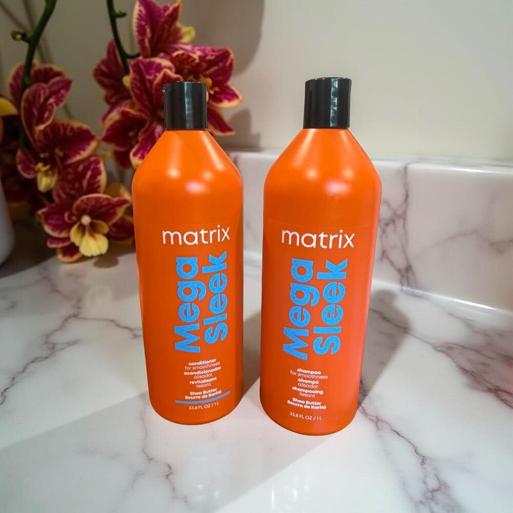 Matrix Mega Sleek Anti Frizz Shampoo Conditioner 33.8 oz